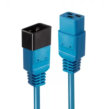 Lindy 2 m IEC C19 - C20 jatkojohto, sininen, 2 m, C19-liitin, C20-pistoke, 250 V, 16 A