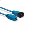 Lindy 30120 IEC 60320 C19–C20 jatkojohto, 1 m, 16 A, valettu, sininen