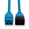 Lindy 30120 IEC 60320 C19–C20 jatkojohto, 1 m, 16 A, valettu, sininen