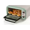 Ariete 3919 sähköinen miniuuni Vintage, 800 W, 10 L tilavuus, kaksoislasi, retro, vihreä
