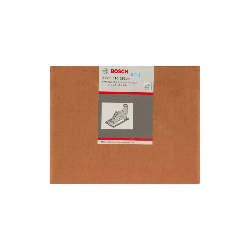 Bosch 2605510292 pölynpoistokupu ohjausvaunulla kulmahiomakoneille, Ø 115/125 mm, musta