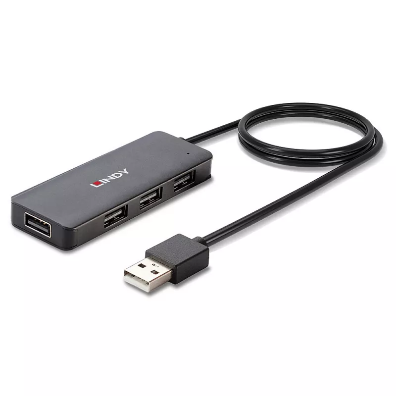 USB-keskitin Lindy 4 portin USB 2.0 -keskitin
