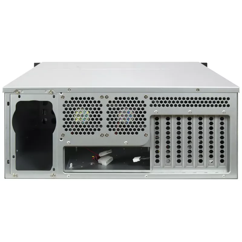 Inter-Tech IPC Storage 4U-4708 19" palvelinkotelo räkkiin, 4U, 8x 2,5/3,5" Hot-Swap HDD -paikkaa, SAS 12G -taustalevy, E-ATX, 4x edessä + 2x takana 80 mm tuuletinta, musta