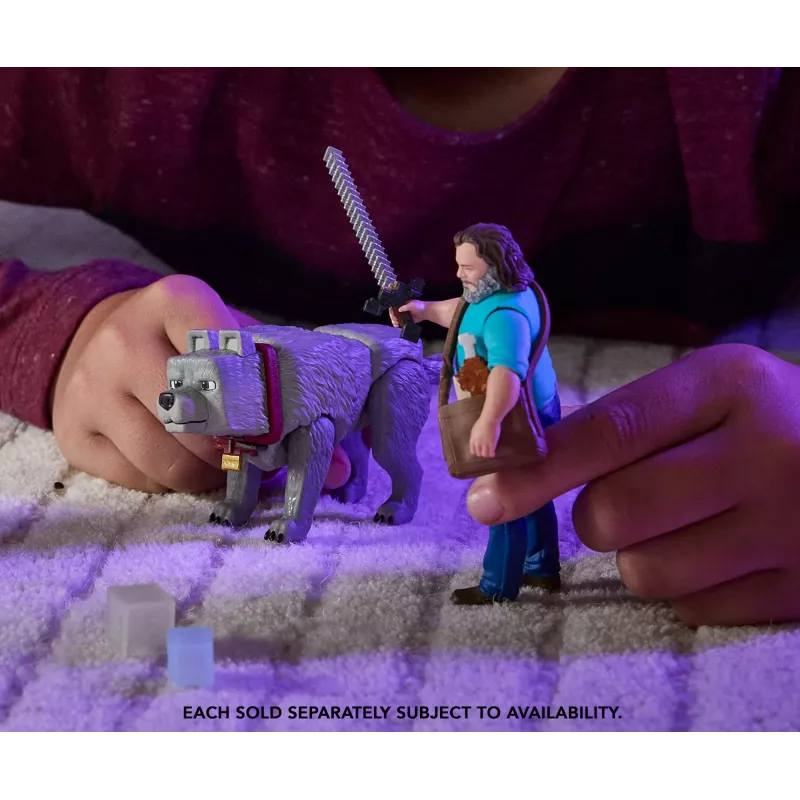 Toimintahahmo MATTEL Minecraft Steve tarvikkeineen, 4 tuumaa (6+), muovi, monivärinen