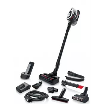 Bosch Serie 8 BSS825ALL varsi-imuri/akkupölynimuri akku kuiva pussiton musta, valkoinen 5 Ah