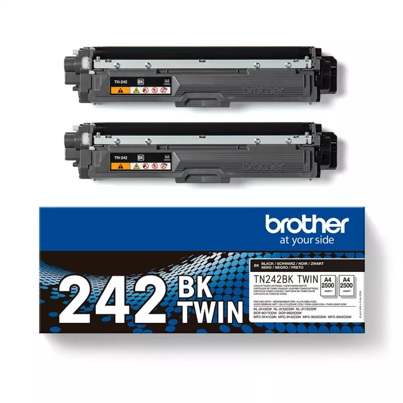 Värikasetti Brother TN-242BKTWIN 3000 sivua musta