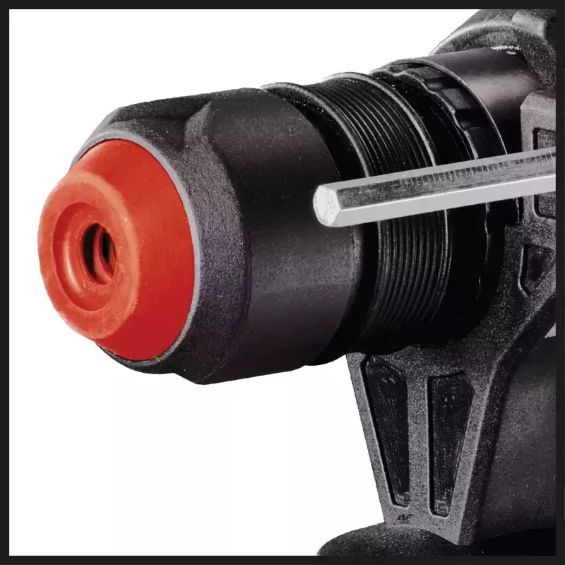 Einhell TE-RH 950 5F poravasara, 950 W, 3 J, SDS-plus, 2600 r/min, kotelolla, musta/punainen