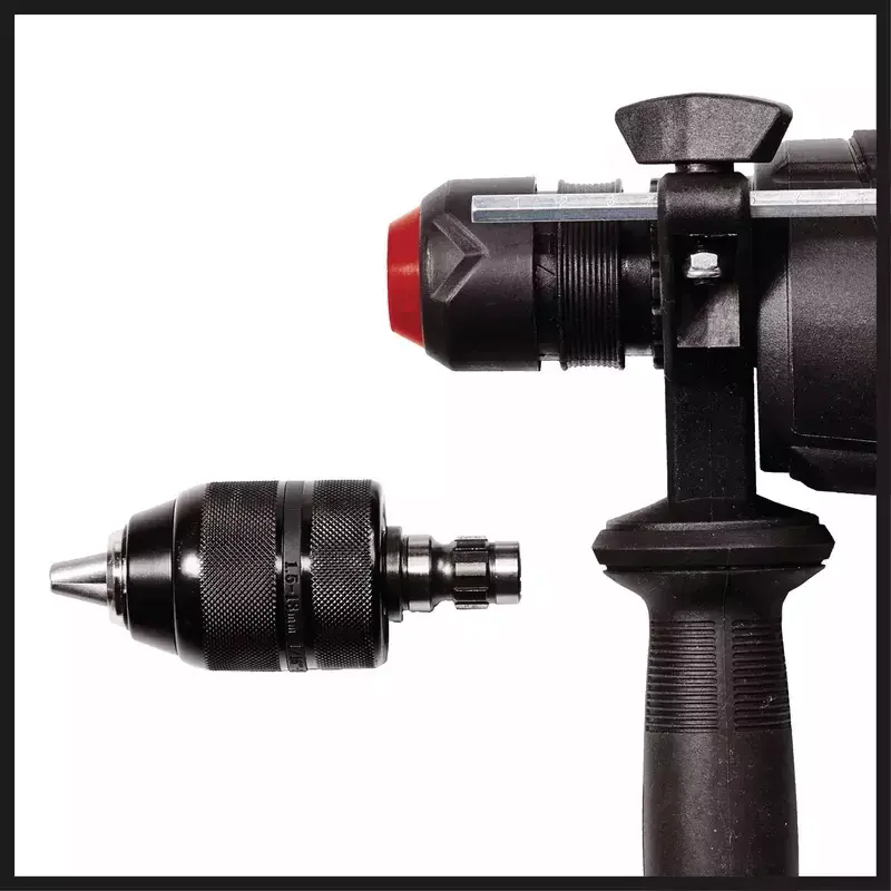 Einhell TE-RH 950 5F poravasara, 950 W, 3 J, SDS-plus, 2600 r/min, kotelolla, musta/punainen