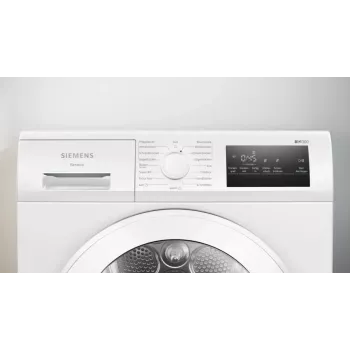 Siemens iQ300 WT45HVA4 kuivausrumpu vapaasti seisova edestä täytettävä 8 kg valkoinen