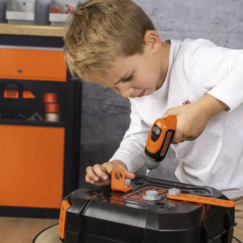 Lasten työkalusalkku Simba-Dickie Smoby Black+Decker leikkityökalusarja
