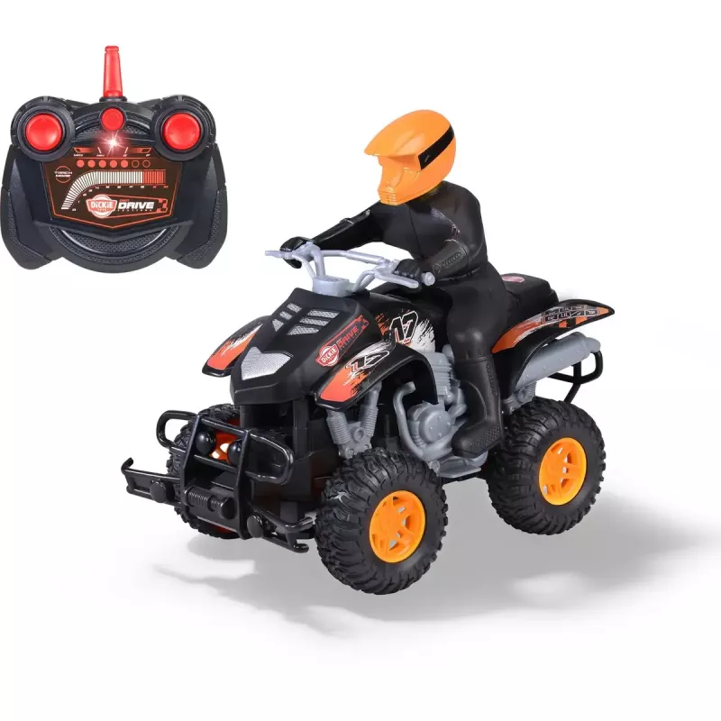 Kauko-ohjattava mutkaquad Simba‑Dickie 1:18 mittakaava, RC leluquad, paristokäyttöinen