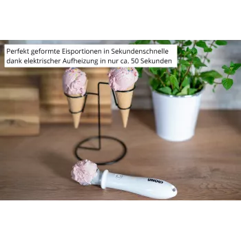 Jäätelökauha Unold 488990 4 mm ruostumaton teräs muovi valkoinen