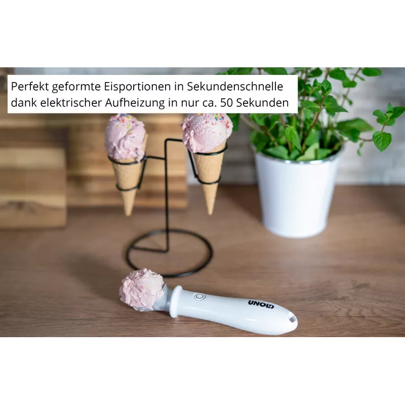 Jäätelökauha Unold 488990 4 mm ruostumaton teräs muovi valkoinen