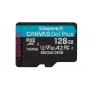 Kingston Technology 128 GB microSDXC Canvas Go Plus Gen4 200R A2 U3 yksittäispakkaus ilman ADP