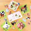 Palapeli Ravensburger UP! Maatilan eläimet – progressiivinen sarja 4, 6, 8, 10 palaa