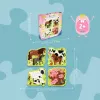 Palapeli Ravensburger UP! Maatilan eläimet – progressiivinen sarja 4, 6, 8, 10 palaa