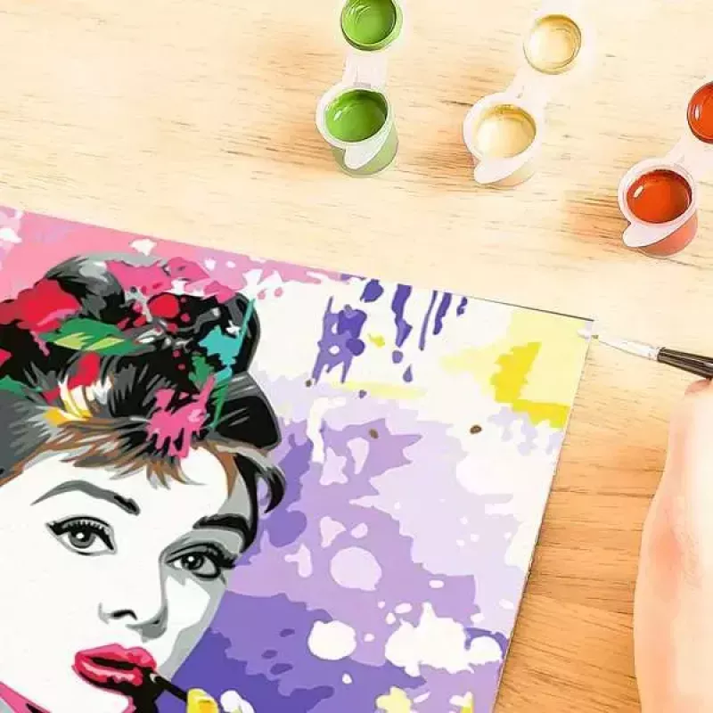 Palapeli-maalaussarja Ravensburger CreArt Premium — Audrey Hepburn (Ravensburger 25526)