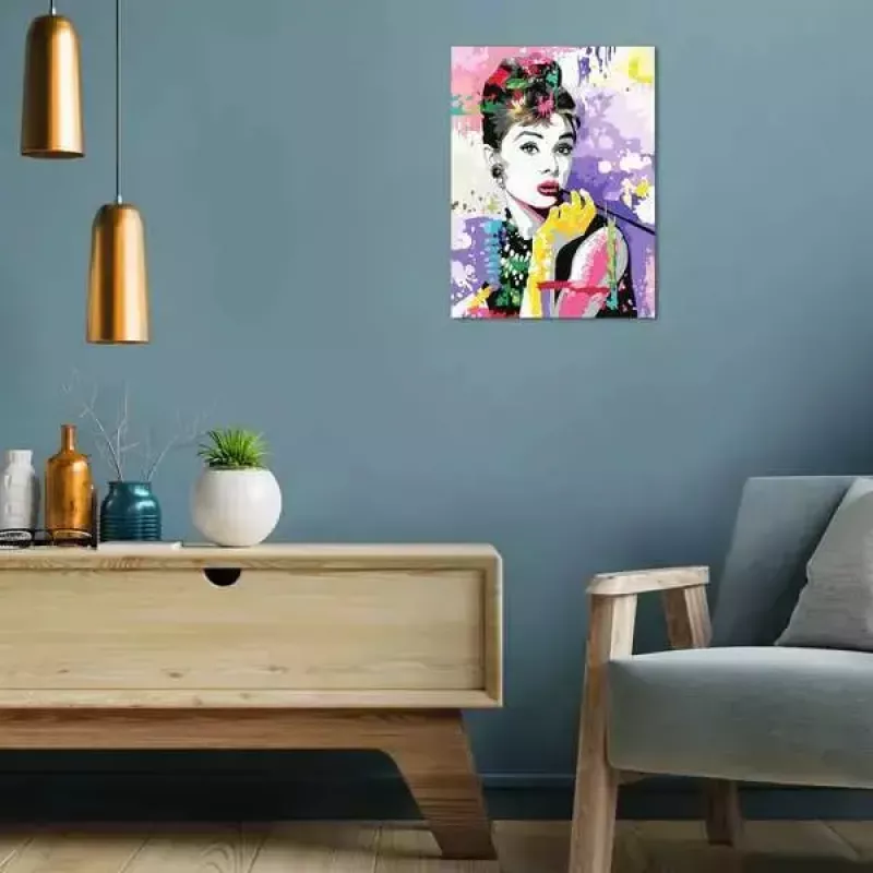 Palapeli-maalaussarja Ravensburger CreArt Premium — Audrey Hepburn (Ravensburger 25526)