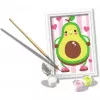 Maalaussarja Ravensburger CreArt — Avocado (kuvioitu aihe)
