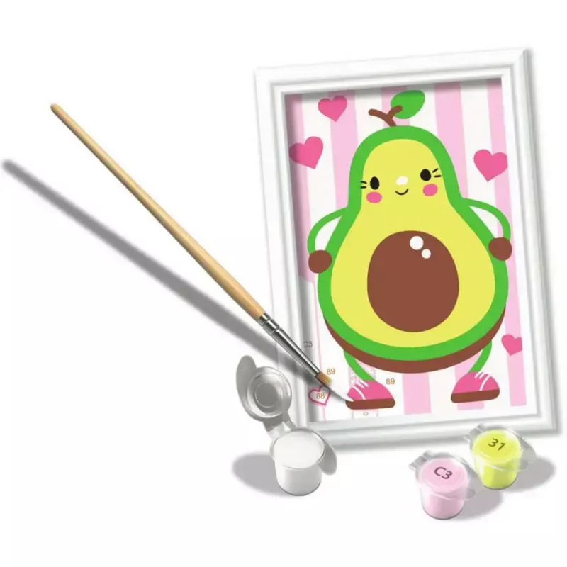 Maalaussarja Ravensburger CreArt — Avocado (kuvioitu aihe)