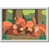 Maalaussarja Ravensburger CreArt – Cuddling Squirrels (malli 25882) Ravensburgerilta