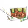 Maalaussarja Ravensburger CreArt – Cuddling Squirrels (malli 25882) Ravensburgerilta