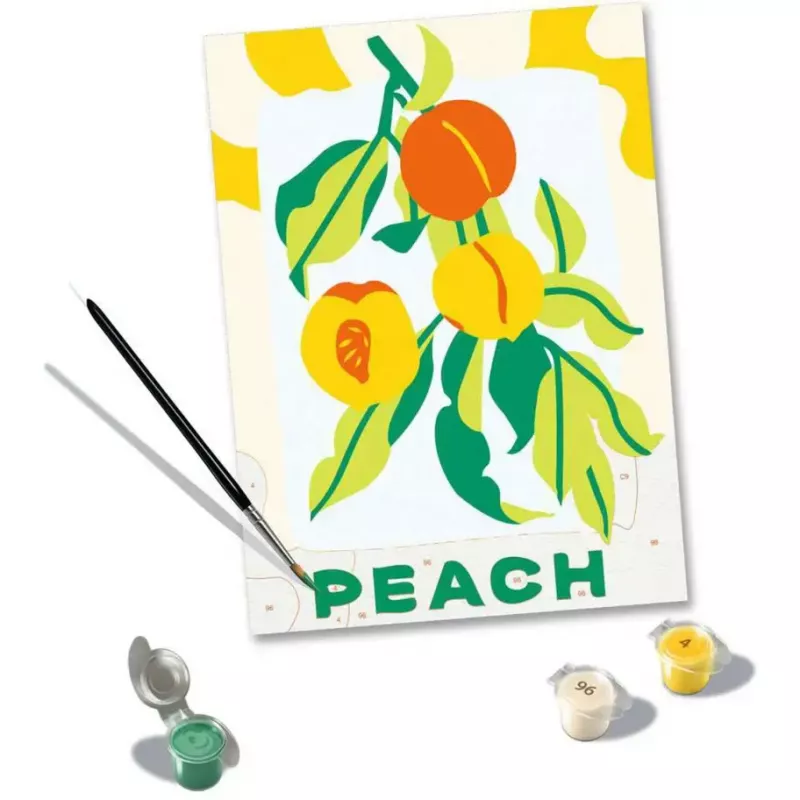 Maalaussarja Ravensburger CreArt — Peaches (luova maalaussarja, malli 25517)