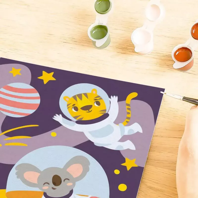 Maalaa numeroilla -sarja Ravensburger CreArt – ”Tiere im Weltraum” maalaussarja