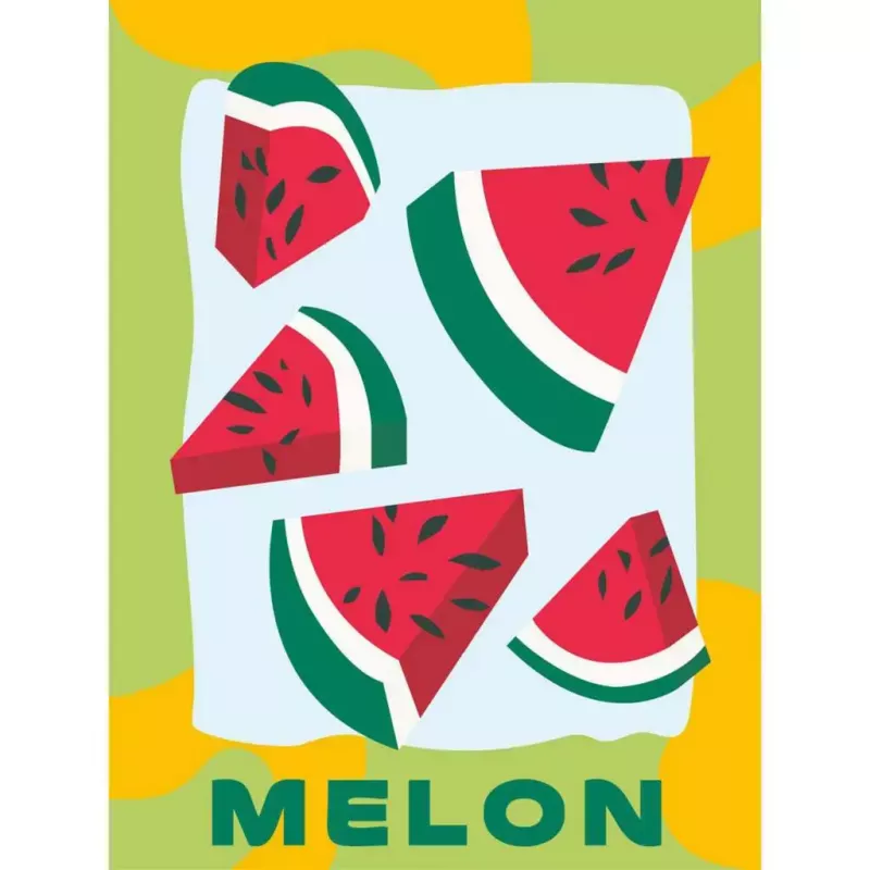 Maalaa numeroilla -sarja Ravensburger CreArt – melonit (kuvio), Ravensburger 25516