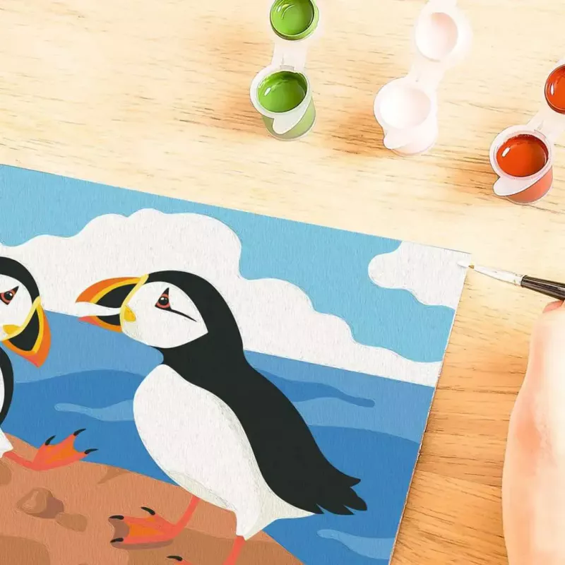 Ravensburger CreArt Puffins -maalaussarja