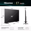 Hisense 85E77Q QLED-älytelevisio 85 tuumaa (215 cm), 4K Ultra HD, Wi-Fi, kolmoisviritin, musta