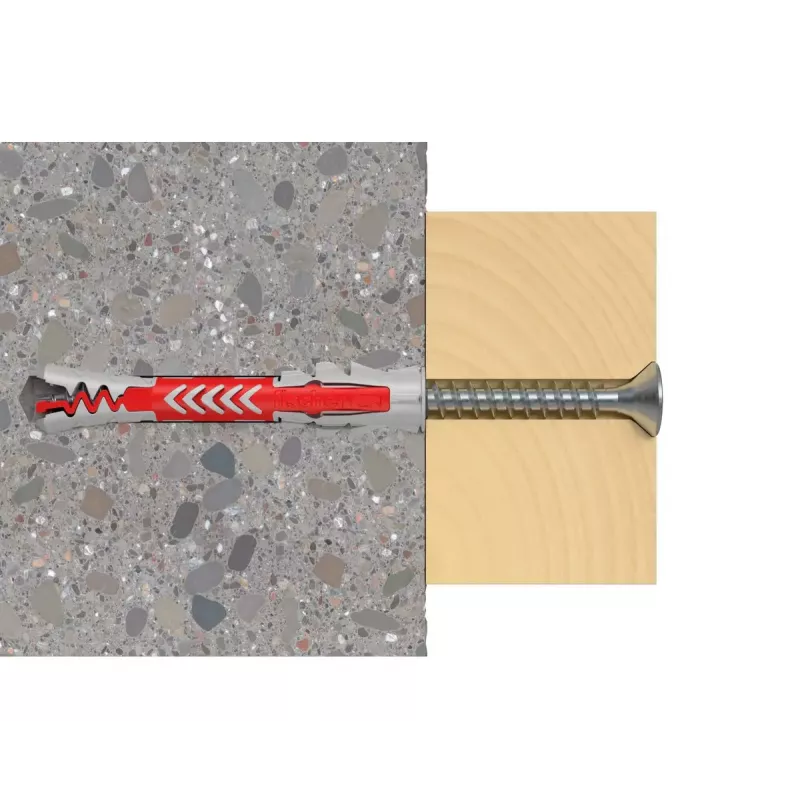 fischer DUOPOWER 8x40 yleistulppavalikoima uudelleensuljettavassa rasiassa (80 kpl)