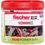 fischer DUOPOWER 8x40 yleistulppavalikoima uudelleensuljettavassa rasiassa (80 kpl)