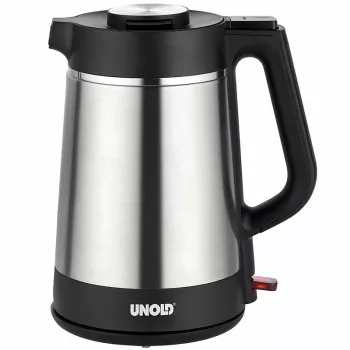 Unold 18715 vedenkeitin 1,5 L 1800 W musta, ruostumaton teräs