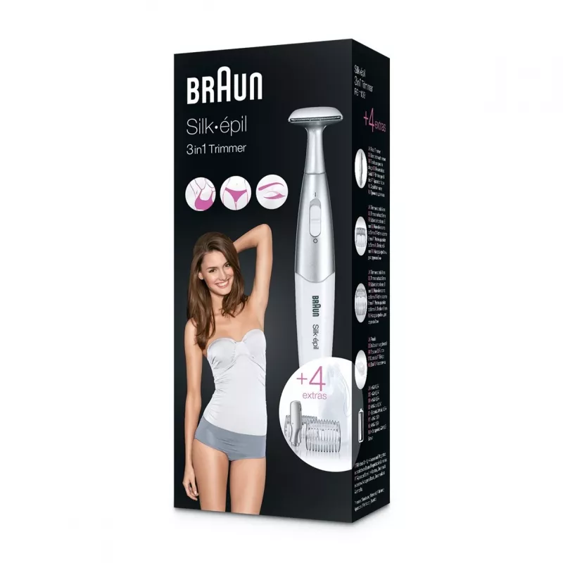 Braun Silk-épil FG 1100 hopea, valkoinen