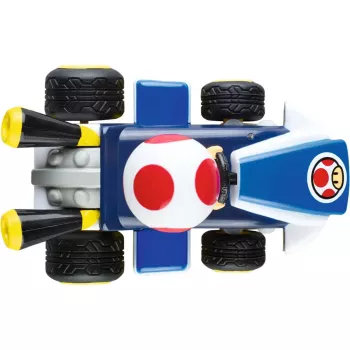 Kauko-ohjattava leluauto CARRERA Mario Kart Mini RC – Toad Paperbox, 2,4 GHz