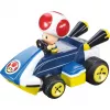 Kauko-ohjattava leluauto CARRERA Mario Kart Mini RC – Toad Paperbox, 2,4 GHz