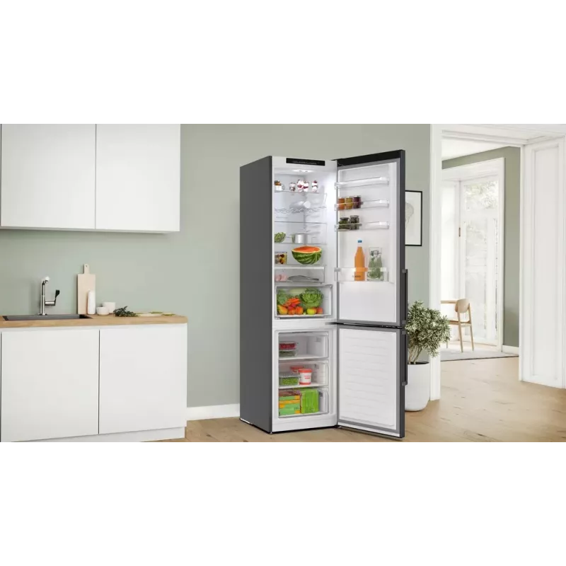 Bosch KGN39VXAU jää-pakastinyhdistelmä vapaasti seisova 363 l musta