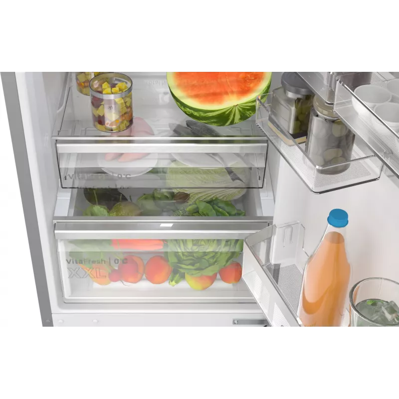 Bosch Serie 6 KGN39AIAU jääkaappipakastin, vapaasti seisova, 363 l (260 l + 103 l), 203 cm, energialuokka A, harjattu ruostumaton teräs