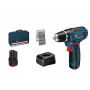 Akkuruuvinväännin Bosch GSR 12V-15 Professional, 1300 RPM, musta, sininen