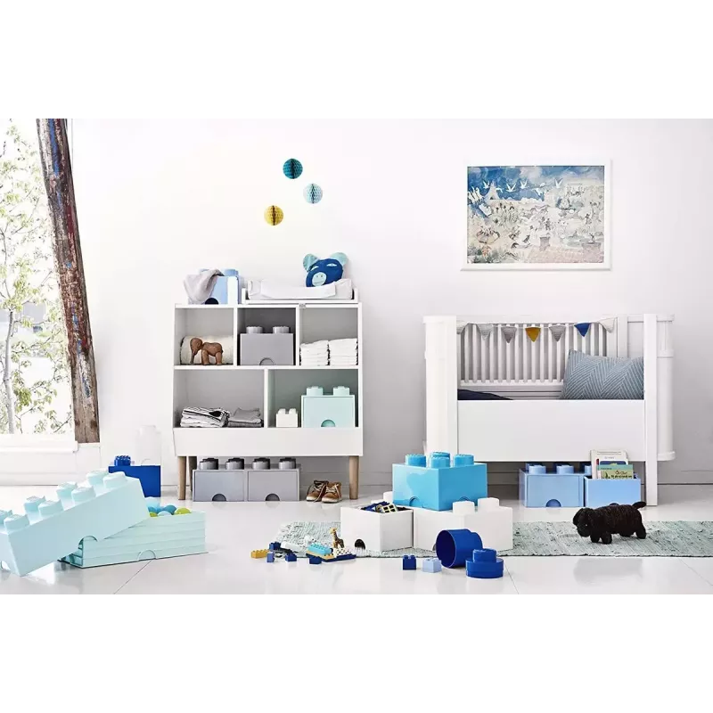 Laatikkoyksikkö room copenhagen LEGO Brick Drawer 4, harmaa, modulaarinen säilytyslaatikko