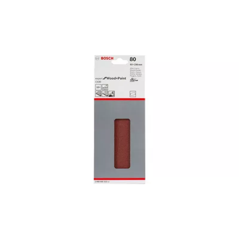 Hiomapaperit Bosch C430 Expert puulle ja lakalle 10 kpl