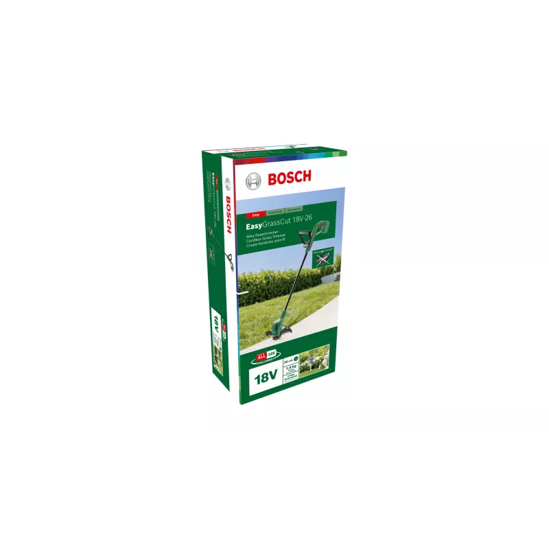Bosch EasyGrassCut 18V-26 26 cm akku musta, vihreä