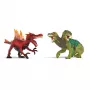 Leikkifiguurisetti Schleich Eldrador Creatures tulidinosaurus vs. viidakkolisko, malli 70834