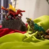 Leikkifiguurisetti Schleich Eldrador Creatures tulidinosaurus vs. viidakkolisko, malli 70834