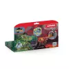 Leikkifiguurisetti Schleich Eldrador Creatures tulidinosaurus vs. viidakkolisko, malli 70834