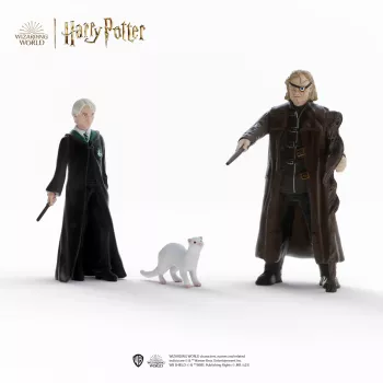 Schleich leikkifiguurisetti Wizarding World: Mad-Eye Moody ja Draco Malfoy ja fretti