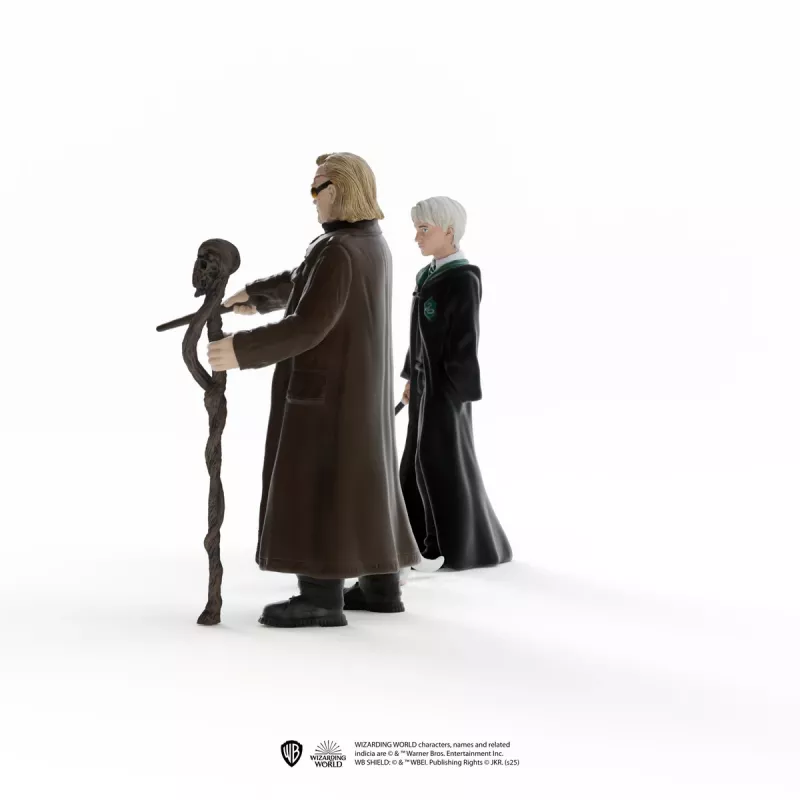 Schleich leikkifiguurisetti Wizarding World: Mad-Eye Moody ja Draco Malfoy ja fretti