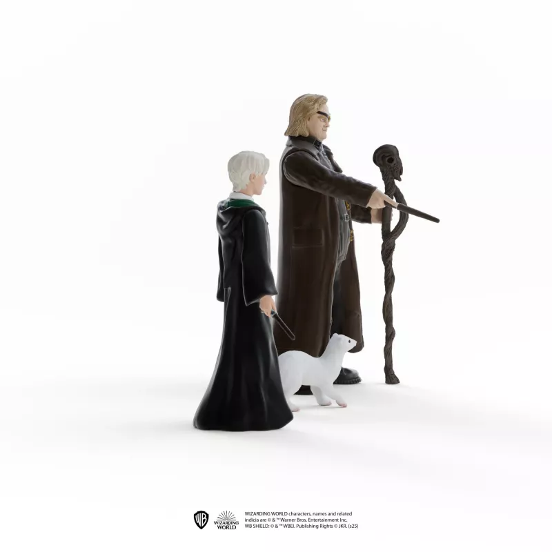 Schleich leikkifiguurisetti Wizarding World: Mad-Eye Moody ja Draco Malfoy ja fretti