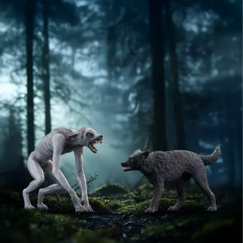 Schleich Wizarding World leikkisetti Harry Potter ihmissusi vs. Animagus figuurit, keräilyfiguurit